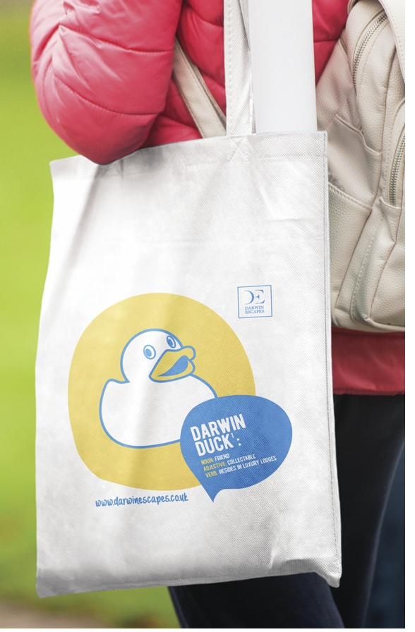 Branded tote bag