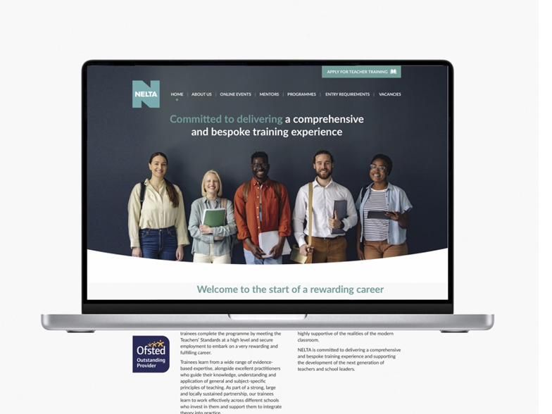 Website design for a training and skills provider