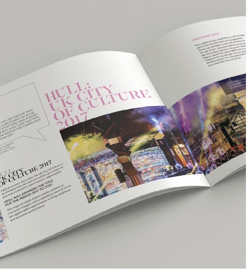 Investment brochure spread